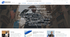 Desktop Screenshot of humanfactors.com